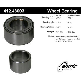 C-Tek Standard Double Row Wheel Bearing, C-Tek 412.48003E C-Tek Standard Double Row Wheel Bearing, C-Tek 412.48003E