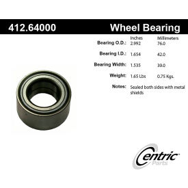 C-Tek Standard Double Row Wheel Bearing, C-Tek 412.64000E