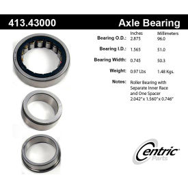 Centric Premium Axle Shaft Bearing, Centric Parts 413.43000