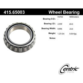Centric Premium Bearing Cone, Centric Parts 415.65003 Centric Premium Bearing Cone, Centric Parts 415.65003