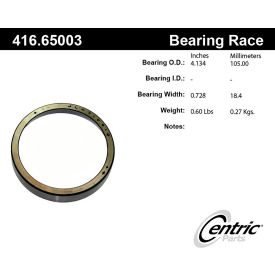 Centric Premium Bearing Race, Centric Parts 416.65003
