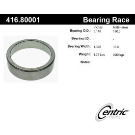 Centric Premium Bearing Race, Centric Parts 416.80001