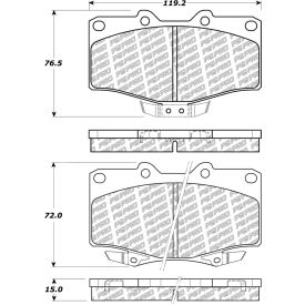 PQ PRO Disc Brake Pads with Hardware, PQ Pro 500.06110 PQ PRO Disc Brake Pads with Hardware, PQ Pro 500.06110