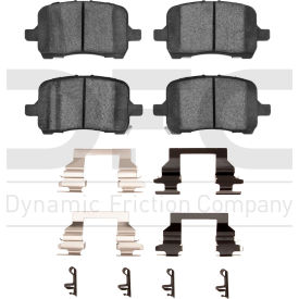 DFC 3000 Ceramic Pads and Hardware Kit - Dynamic Friction Company 1310-1028-01