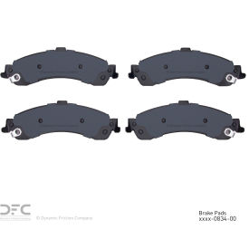 DFC 3000 Semi-Metallic Brake Pads - Dynamic Friction Company 1311-0834-00 DFC 3000 Semi-Metallic Brake Pads - Dynamic Friction Company 1311-0834-00