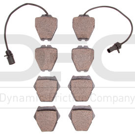 DFC 3000 Semi-Metallic Brake Pads - Dynamic Friction Company 1311-0839-00 DFC 3000 Semi-Metallic Brake Pads - Dynamic Friction Company 1311-0839-00
