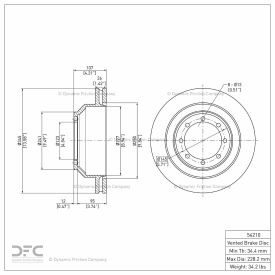 DFC GEOSPEC Coated Rotor - Blank - Dynamic Friction Company 604-54210 DFC GEOSPEC Coated Rotor - Blank - Dynamic Friction Company 604-54210