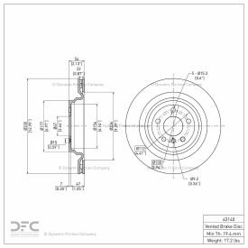 DFC GEOSPEC Coated Rotor - Blank - Dynamic Friction Company 604-63140 DFC GEOSPEC Coated Rotor - Blank - Dynamic Friction Company 604-63140