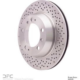 Disc Brake Rotor - Drilled - Dynamic Friction Company 620-02039