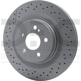 Disc Brake Rotor - Drilled and Slotted - Dynamic Friction Company 630-63092
