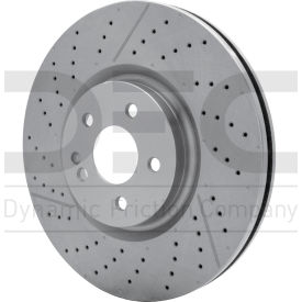 Disc Brake Rotor - Drilled and Slotted - Dynamic Friction Company 630-63151 Disc Brake Rotor - Drilled and Slotted - Dynamic Friction Company 630-63151