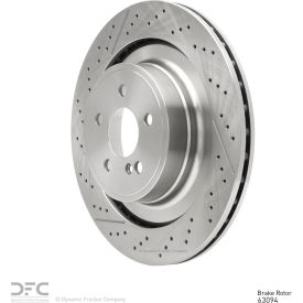 DFC Hi-Carbon Alloy Rotor - Drilled and Slotted - Dynamic Friction Company 930-63094
