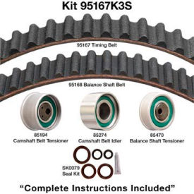 Timing Belt Kit With Seals, Dayco 95167K3S Timing Belt Kit With Seals, Dayco 95167K3S
