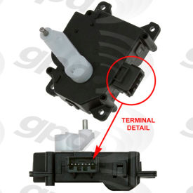 HVAC Mode Door Actuator, Global Parts 1712332 HVAC Mode Door Actuator, Global Parts 1712332