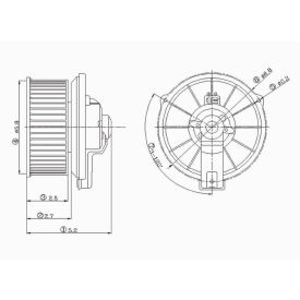 HVAC Blower Motor, Global Parts 2311314