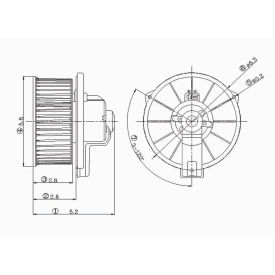 HVAC Blower Motor, Global Parts 2311538