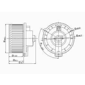 HVAC Blower Motor, Global Parts 2311563