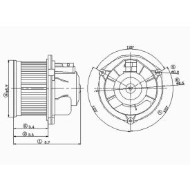 HVAC Blower Motor, Global Parts 2311574