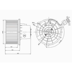 HVAC Blower Motor, Global Parts 2311625 HVAC Blower Motor, Global Parts 2311625