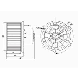 HVAC Blower Motor, Global Parts 2311636