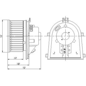 HVAC Blower Motor, Global Parts 2311650