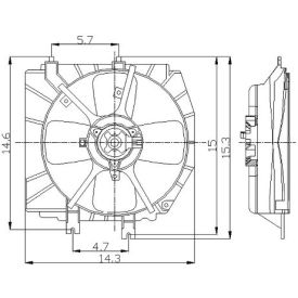 Engine Cooling Fan Assembly, Global Parts 2811287 Engine Cooling Fan Assembly, Global Parts 2811287
