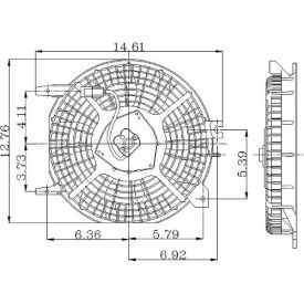Engine Cooling Fan Assembly, Global Parts 2811361