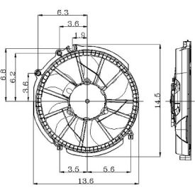 Engine Cooling Fan Assembly, Global Parts 2811375 Engine Cooling Fan Assembly, Global Parts 2811375