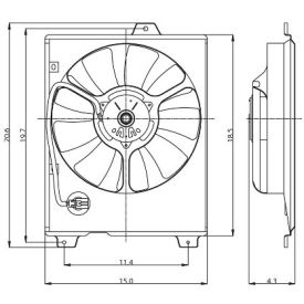 Engine Cooling Fan Assembly, Global Parts 2811385