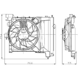 Engine Cooling Fan Assembly, Global Parts 2811421