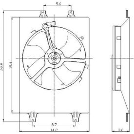 Engine Cooling Fan Assembly, Global Parts 2811431