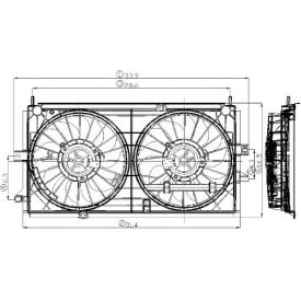 Engine Cooling Fan Assembly, Global Parts 2811496 Engine Cooling Fan Assembly, Global Parts 2811496