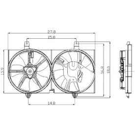 Engine Cooling Fan Assembly, Global Parts 2811531 Engine Cooling Fan Assembly, Global Parts 2811531