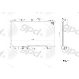 Radiator, Global Parts 2911C Radiator, Global Parts 2911C