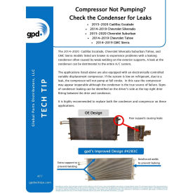 A/C Compressor, Global Parts 6513078