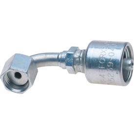 Female Flat-Face O-Ring Swivel - 90 Bent Tube (MegaCrimp) - Gates G25239-0406 Female Flat-Face O-Ring Swivel - 90 Bent Tube (MegaCrimp) - Gates G25239-0406