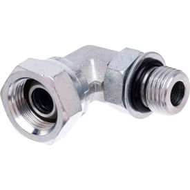 Male O-Ring Boss to Female Pipe Swivel NPSM - 90 (SAE to SAE) - Gates G60289-1212 Male O-Ring Boss to Female Pipe Swivel NPSM - 90 (SAE to SAE) - Gates G60289-1212