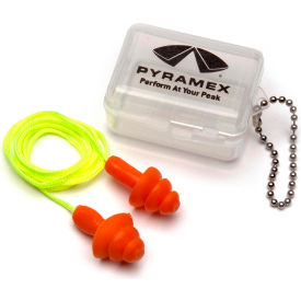 Corded Reusable Earplugs in Plastic Carrying Case - Pkg Qty 30