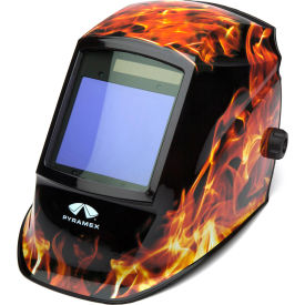 Leadhead Auto-Darkening Welding Helmet - Manual 98x87mm Flame