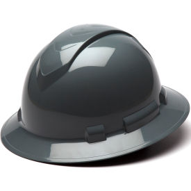 Ridgeline Full Brim Hard Hat Slate Gray 4-Point Ratchet Suspension