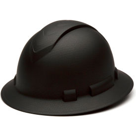 Ridgeline Full Brim Hard Hat Matte Black Graphite Pattern 4-Point Ratchet Suspension