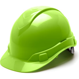 Ridgeline Cap Style Hard Hat Hi-Vis Green 6-Point Ratchet Suspension