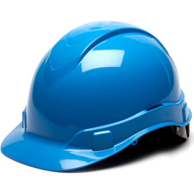 Ridgeline Cap Style Hard Hat Light Blue 4-Point Ratchet Suspension