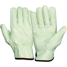 Value Cow Leather Driver Gloves with Keystone Thumb Size Large