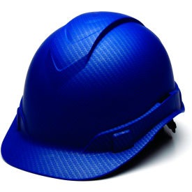 Ridgeline Cap Style Hard Hat Matte Blue Pattern 4-Point Ratchet Suspension