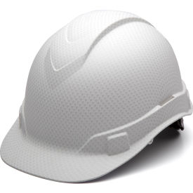 Ridgeline Cap Style Hard Hat Matte White Graphite Pattern 4-Point Ratchet Suspension