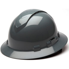 Ridgeline Vented Full Brim Hard Hat Slate Gray Pattern 4-Point Ratchet Suspension