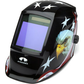 Leadhead Auto-Darkening Welding Helmet - Manual 98x87mm American Eagle
