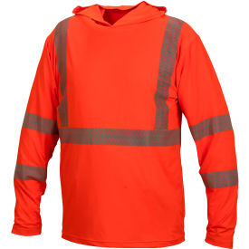 Pyramex® RLPH1 Long Sleeve Pullover Hoodie with UV Protection Class 3 S Hi-Vis Orange