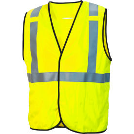 Pyramex® RVHL51FR Type R Class 3 Flame Resistant Vest 2XL Hi-Vis Lime
